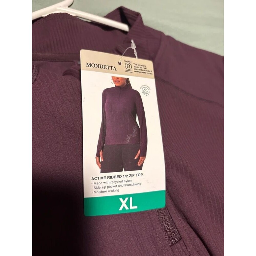 Active Ribbed quarter Zip - Picture 4 of 4